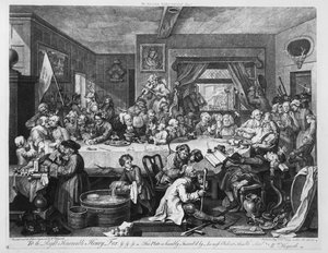 Bir Seçim Eğlencesi, 1755 by William Hogarth