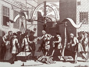 Doğada Peeping Boys by William Hogarth
