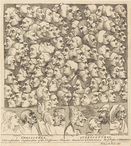 Karakterler ve Karikatürler by William Hogarth