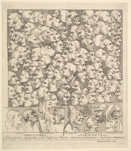 Karakterler ve Karikatürler, Nisan 1743. by William Hogarth