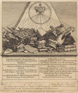 Taçlar, Mitreler, Maces, vb. by William Hogarth