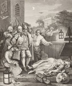 Mükemmellikte Zulüm. Gönderen: Zalimliğin Dört Aşaması / Zulümün dört aşaması. 1751 by William Hogarth
