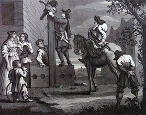 Samuel Butler'ın 'Hudibras' adlı eserinin ön kapağı by William Hogarth