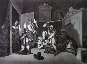Samuel Butler'ın 'Hudibras' adlı eserinin ön kapağı by William Hogarth
