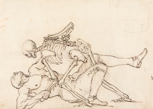 George Taylor'ın Epitaph'ı: George Taylor'a Çapraz Kalça Veren Ölüm by William Hogarth