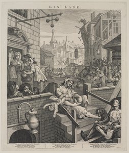 cin sokağı by William Hogarth
