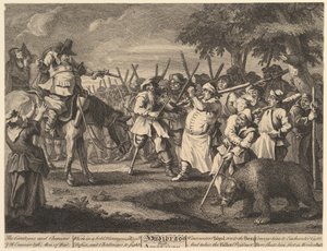 Hudibras İlk Macera Samuel Butlers Hudi için On İki Büyük Resim..., Şubat 1725-26. by William Hogarth