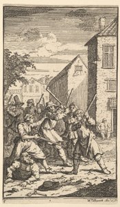 Hudibras, Trulla Tarafından Yenildi Samuel Butlers için Onyedi Küçük Resim Hudibr..., 1721-26. by William Hogarth
