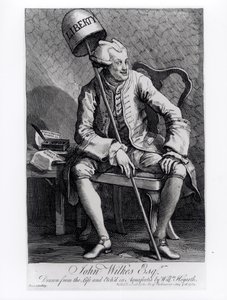 John Wilkes (1727-97) 1763 by William Hogarth