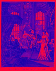 Kral Henry VIII ve Anne Boleyn, William Hogarth by William Hogarth