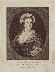 Lavinia Fenton, daha sonra Bolton Düşesi, Cornelius Apostool (1762-1844), 1797 (nokta gravürü) by William Hogarth