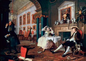Evlilik A-la-Modu: 2. Tete a Tete, 1743 by William Hogarth