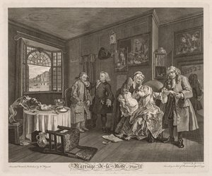 Modda Evlilik: Kontesin Ölümü by William Hogarth