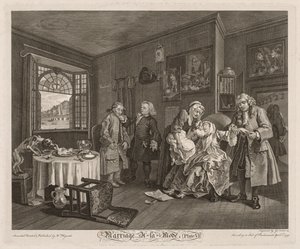 Modda Evlilik: Kontesin Ölümü, 1745. by William Hogarth