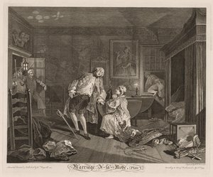 Modda Evlilik: Kontun Ölümü by William Hogarth