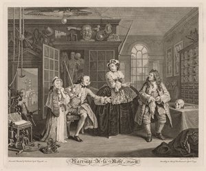 Modda Evlilik: Şarlatan Sahne by William Hogarth