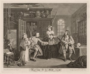 Modda Evlilik: Vakumlu Sahne, 1745. by William Hogarth
