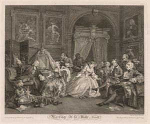 Evlilik Modunda: Tuvalet Sahnesi, 1745. by William Hogarth