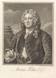 Martin Folkes, 1742. by William Hogarth