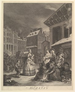 Sabah: Günün Dört Vakası, 25 Mart 1738. by William Hogarth