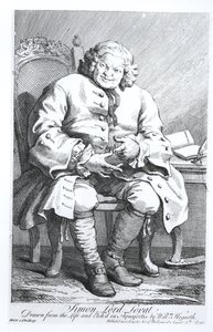Portrait of Simon Fraser, Lord Lovat (c.1667-1747) 25 August 1746   by William Hogarth