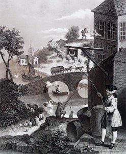 Yanlış Perspektif Üzerine Hiciv by William Hogarth