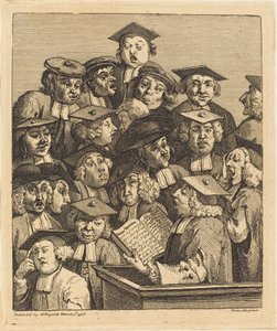 Bir Derste Akademisyenler by William Hogarth