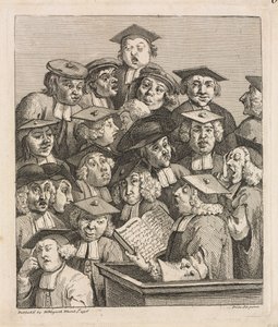 Bir Konferansta Bilginler, 1736-1737. by William Hogarth