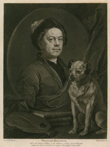 William Hogarth'ın kendi portresi by William Hogarth