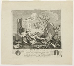 Kuyruk parçası veya Bathos by William Hogarth