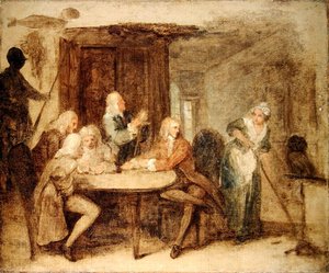 Antikacılar (tuval üzerine yağlı boya) by William Hogarth