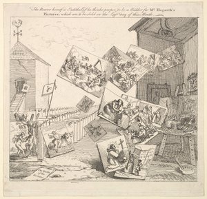 Resimlerin Savaşı, 1745. by William Hogarth