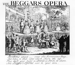 Dilenci Operası Burlesqued, 1728 by William Hogarth
