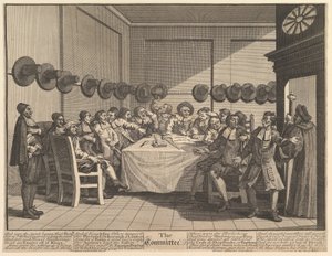 Samuel Butlers Hudibras için Komite On İki Büyük Resim, Levha 10, 1725-68. by William Hogarth