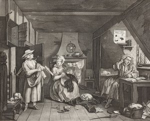 Sıkıntılı Şair. 1736/40 by William Hogarth