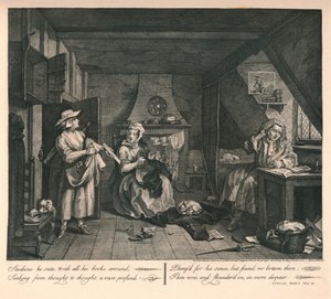 Sıkıntılı Şair, 1740. by William Hogarth