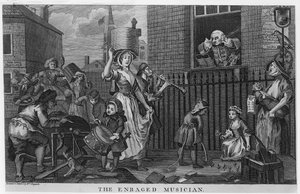 Öfkeli Müzisyen by William Hogarth