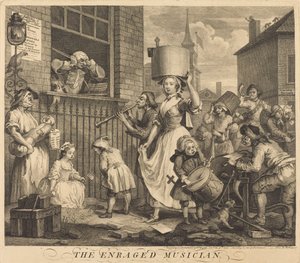 Öfkeli Müzisyen by William Hogarth