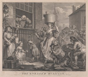 Öfkeli Müzisyen by William Hogarth