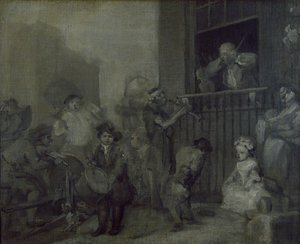 Öfkeli Müzisyen, 17. yüzyıl by William Hogarth