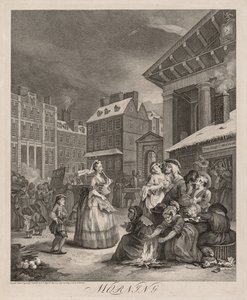 Günün Dört Zamanı, 1738. by William Hogarth