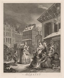 Günün Dört Saati: Sabah, 1738. by William Hogarth