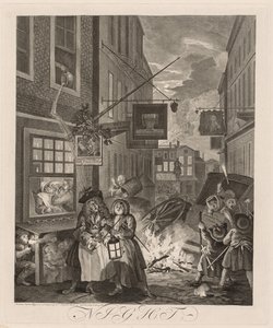 Günün Dört Saati: Gece by William Hogarth