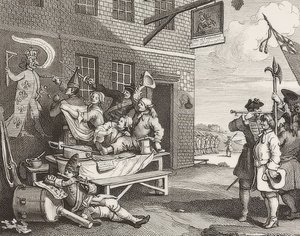 The Invasion, Plate 2: England / Die Invasion, Blatt 2: England. 1756 by William Hogarth