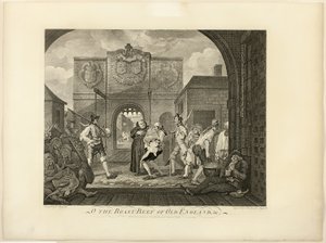 Eski İngiltere'nin Kızartılmış Sığır Eti by William Hogarth