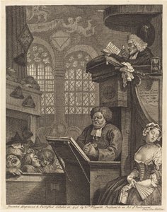 Uyuyan Cemaat by William Hogarth