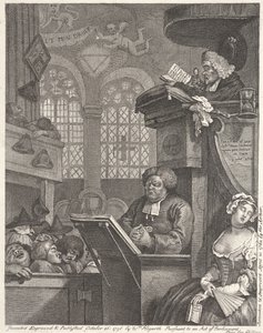 Uyuyan Cemaat by William Hogarth