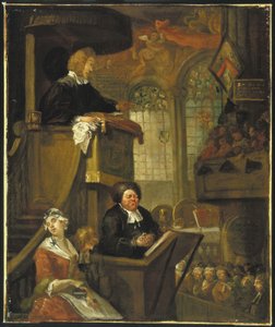 Uyuyan Cemaat, 1728 by William Hogarth
