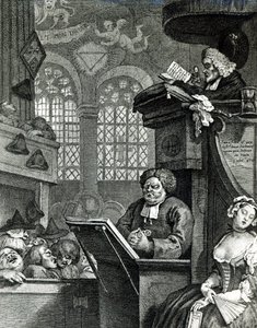 Uyuyan Cemaat, 1736 by William Hogarth