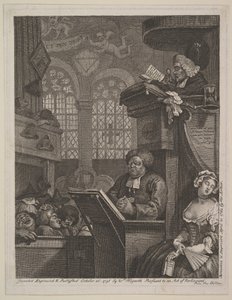 Uyuyan Cemaat, 21 Nisan 1762. by William Hogarth